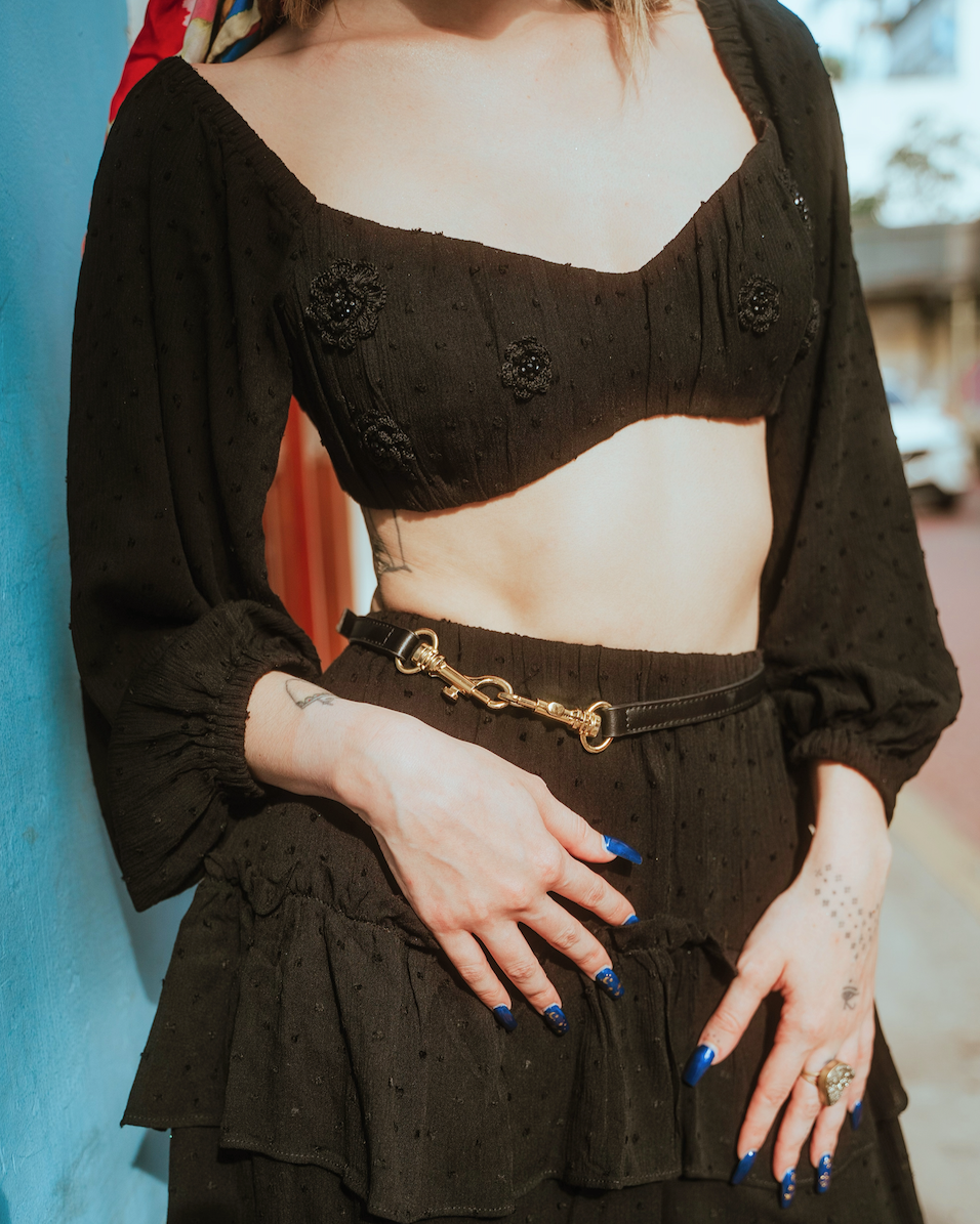 SAN BLAS BLACK TOP BLOUSE