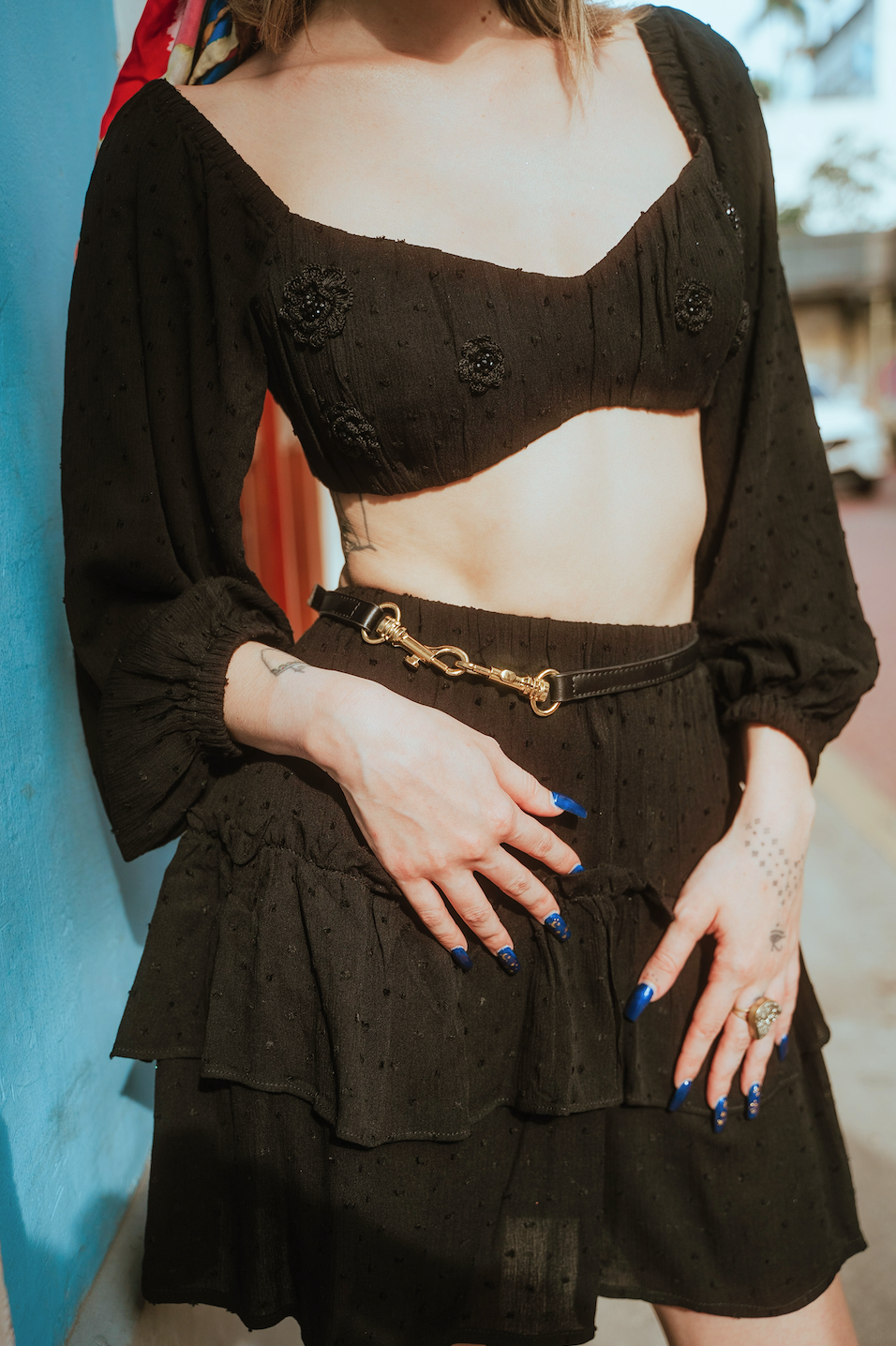 SAN BLAS BLACK TOP BLOUSE
