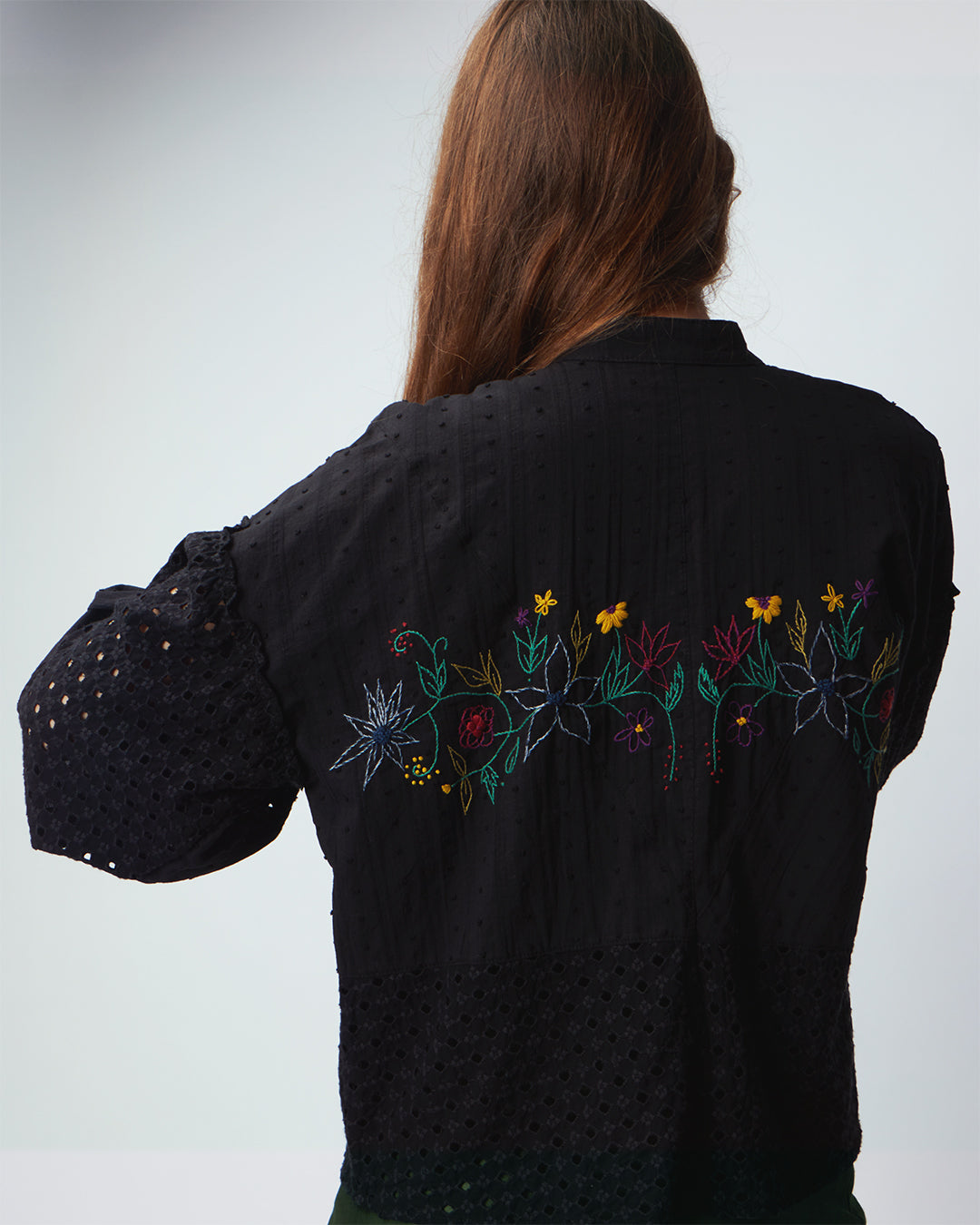 ANA BLACK SHORT BLOUSE