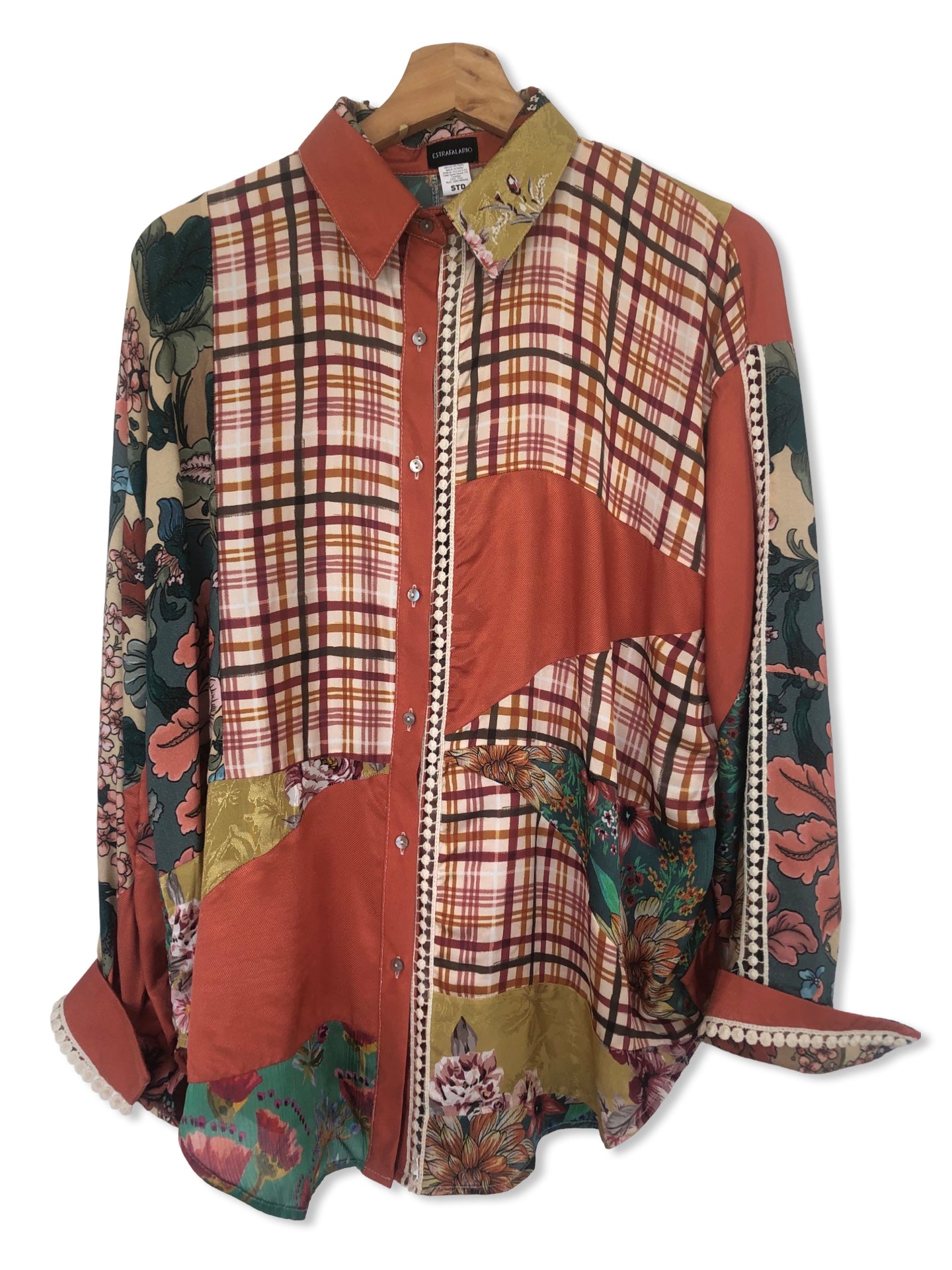 LIA PRINTED LONG BLOUSE