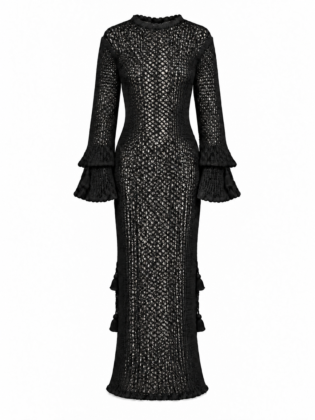 URPI BLACK KNITTED DRESS