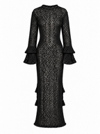 URPI BLACK KNITTED DRESS