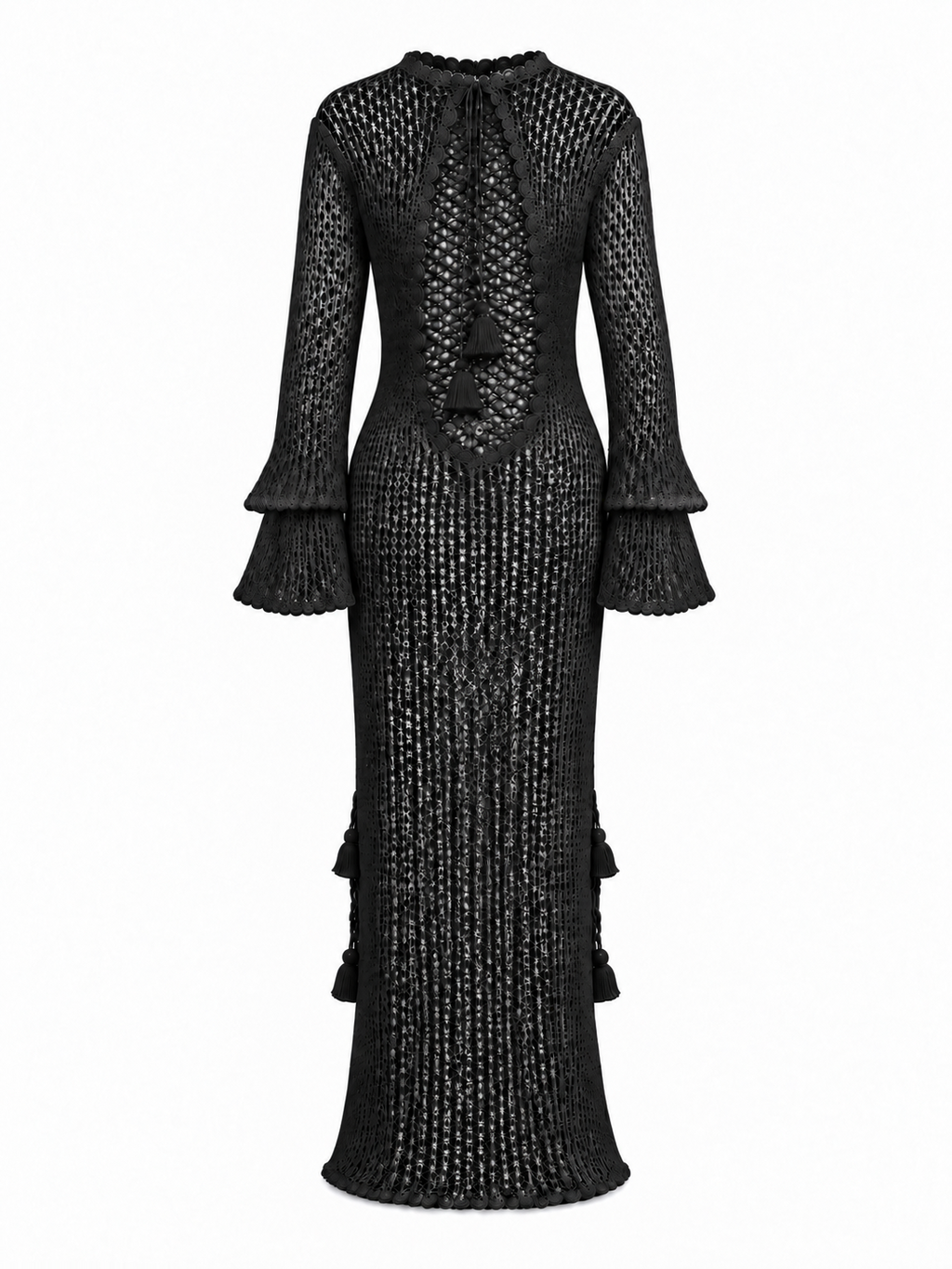 URPI BLACK KNITTED DRESS