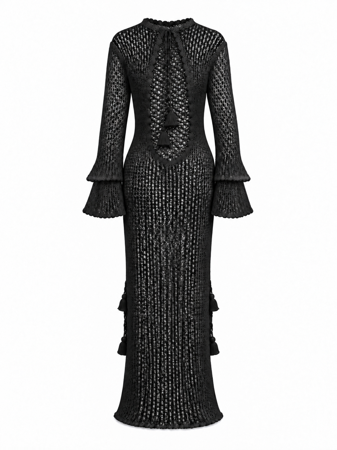 URPI BLACK KNITTED DRESS