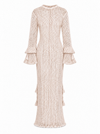 URPI IVORY KNITTED DRESS