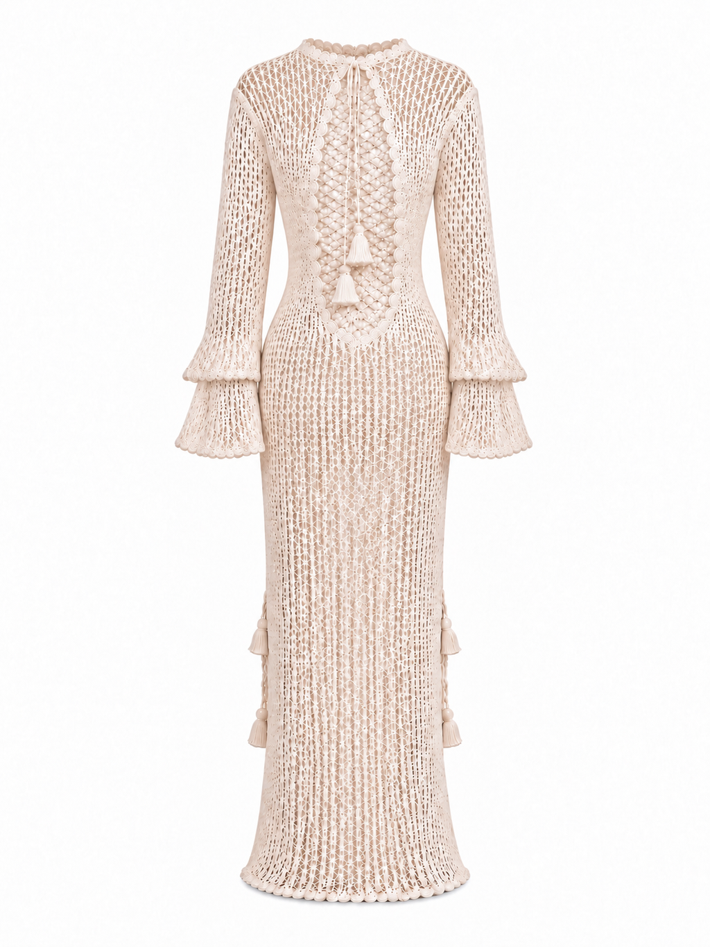 URPI IVORY KNITTED DRESS