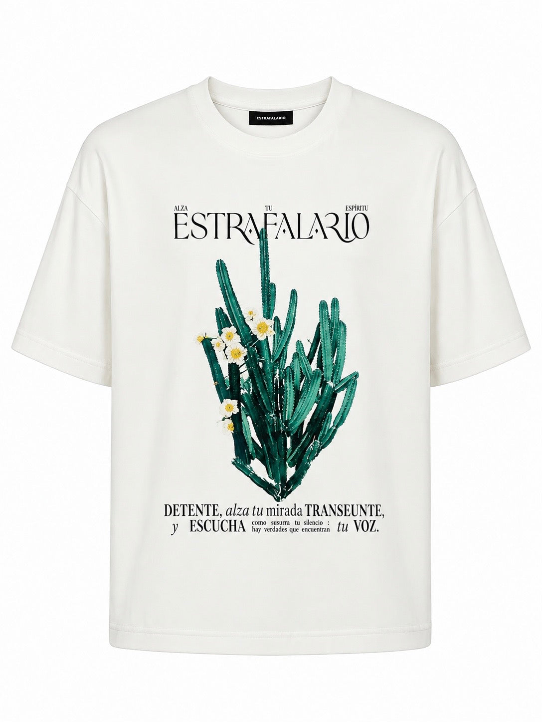 POLO OVERSIZE CACTUS BLANCO