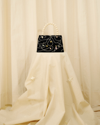 PUKLLAY BLACK  Handcrafted Top-Handle Clutch