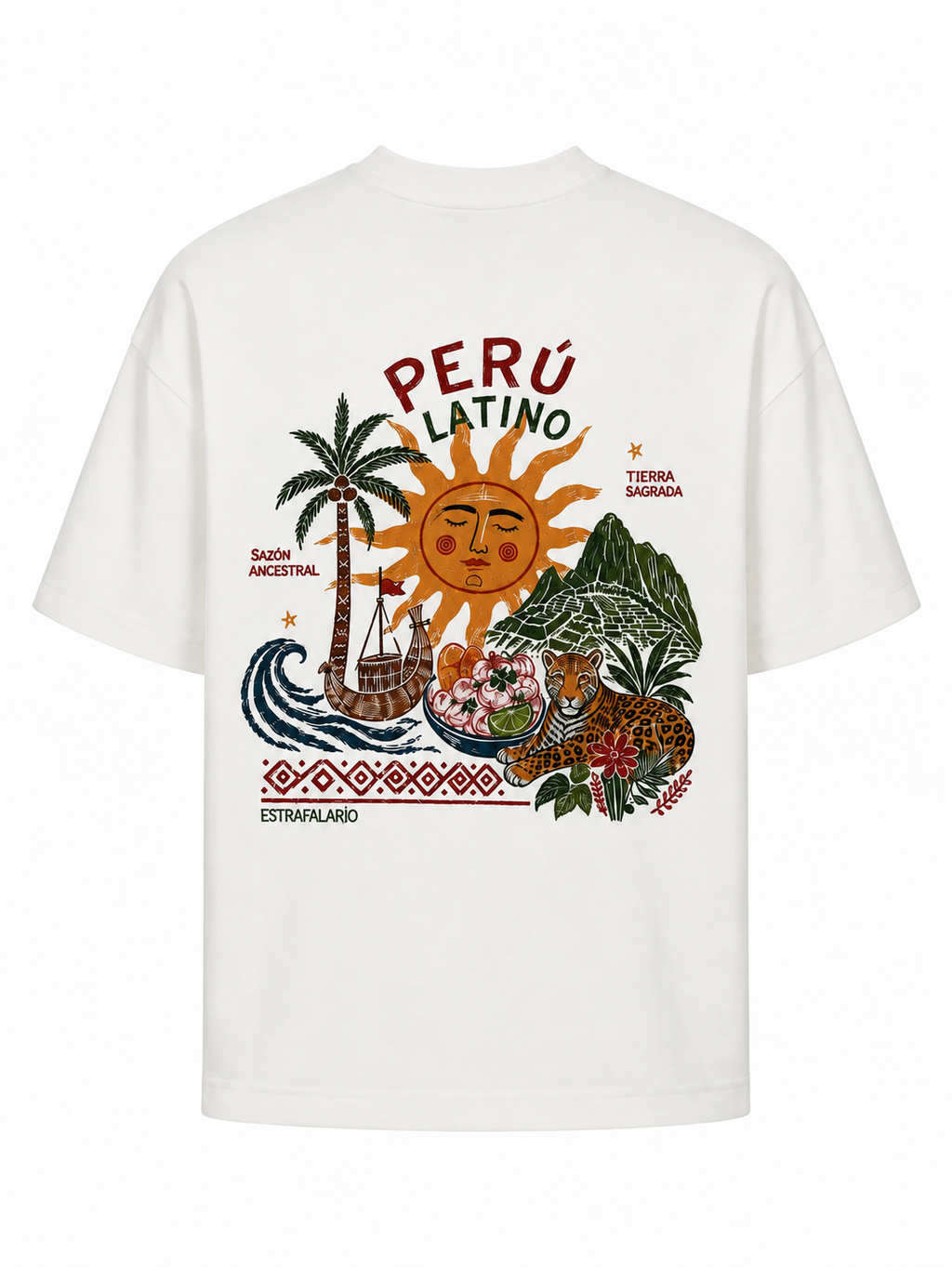 POLO OVERSIZE PERÚ PERLA