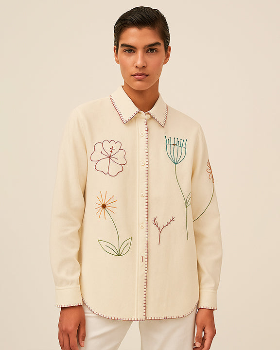 CAMISA JARDIN BLANCO PRE ORDER