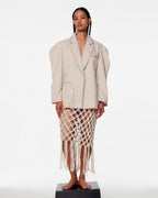 FALDA MACRAME TULIP BEIGE