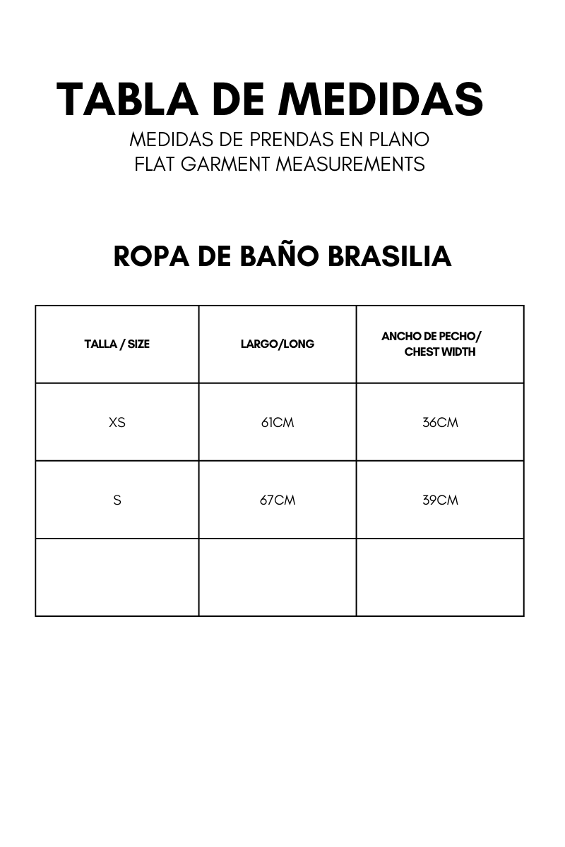 Swimwear Ropa De Baño Brasilia Negro