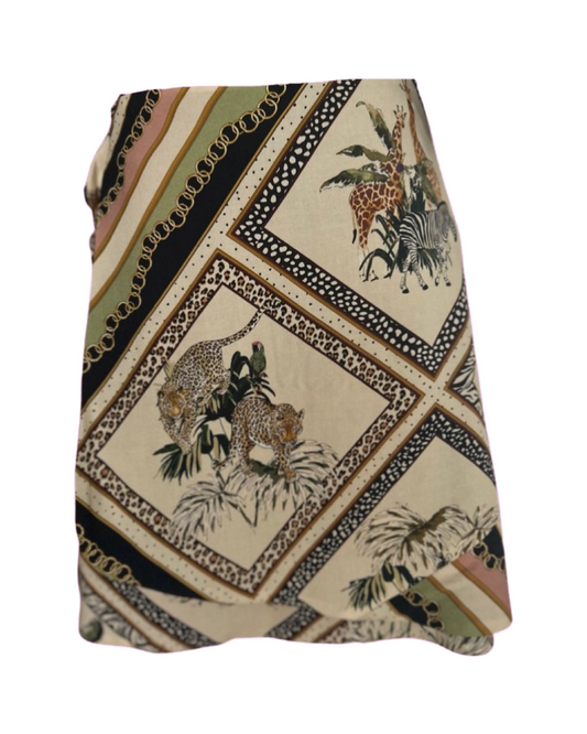 Mallorca Reversible Printed Short Skirt