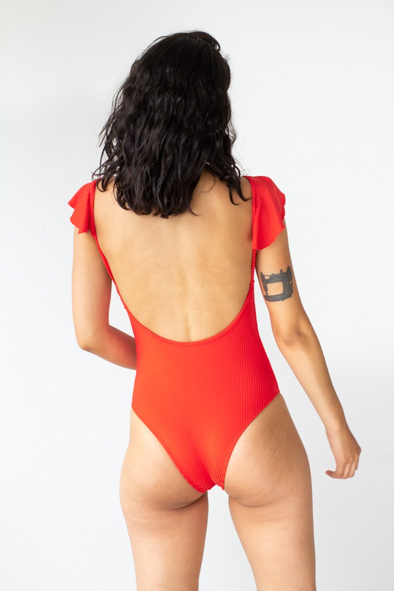 Swimwear Ropa De Baño Basil Rojo